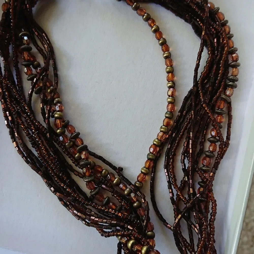Boho Decorative brown necklace